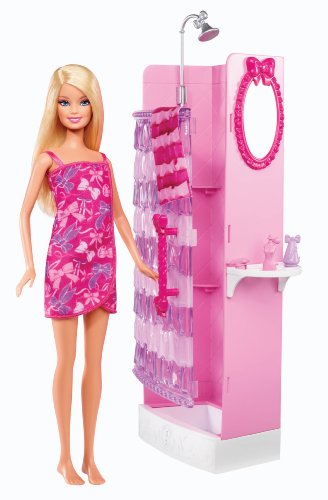 Foto 2 pulgar | Barbie Glam Shower Playset - Venta Internacional