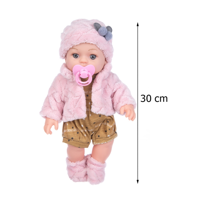 Foto 2 | Muñeca Reborn De Silicona, 30 Cm, Realista, Con Ropa, Color Rosa - Venta Internacional.