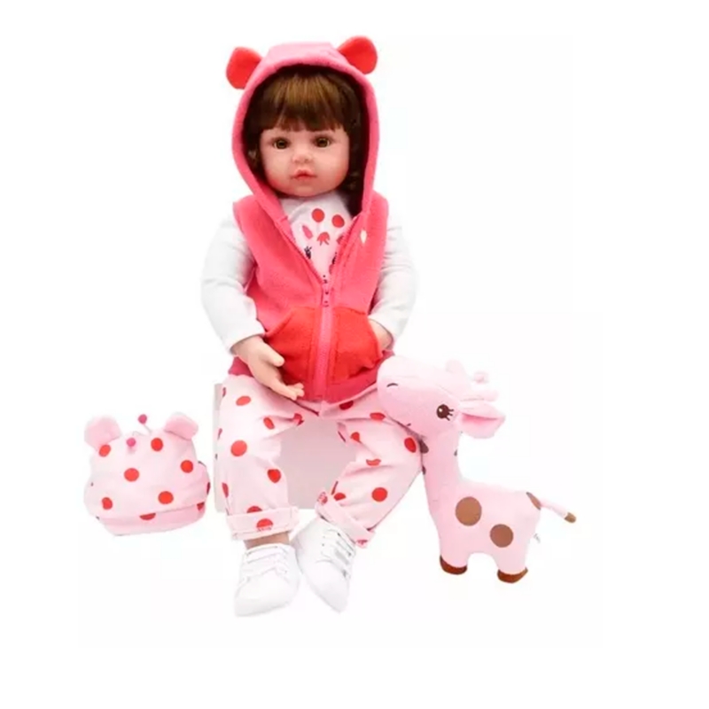 Baby Doll Reborn, 100% Silicona, 48 Cm, Con Oso Realista Y Polipropileno B - Venta Internacional.