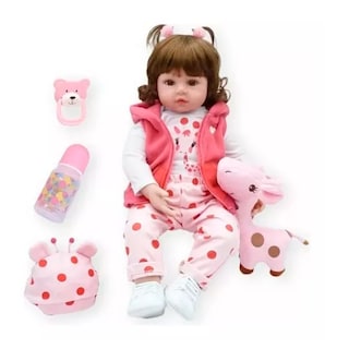 Foto 2 | Baby Doll Reborn, 100% Silicona, 48 Cm, Con Oso Realista Y Polipropileno B - Venta Internacional.