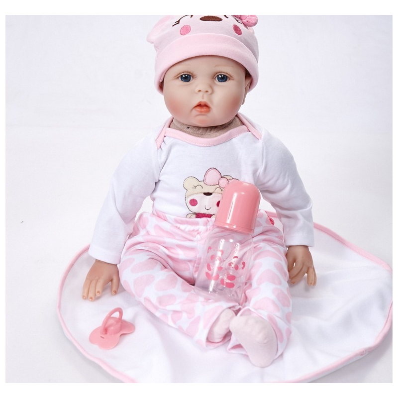 Foto 6 pulgar | Baby Doll Reborn, Oso Realista De Silicona Suave De 55 Cm - Venta Internacional.