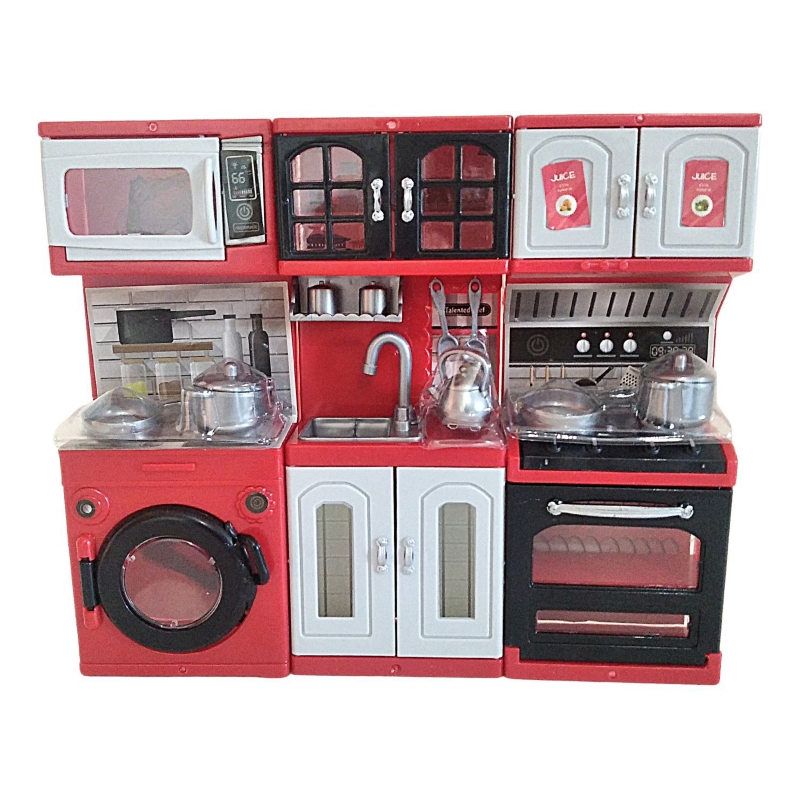 Foto 5 pulgar | Set De Juguetes De Cocina Para Muñecas Con 3 Módulos Y Accesorios - Venta Internacional.