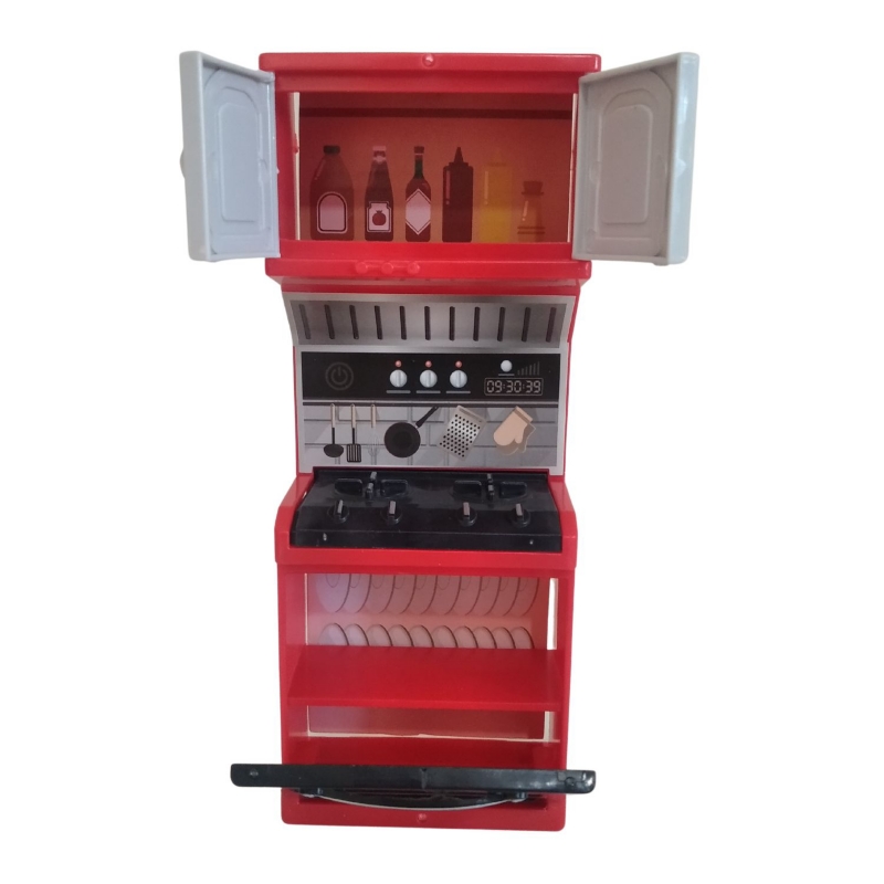 Foto 7 pulgar | Set De Juguetes De Cocina Para Muñecas Con 3 Módulos Y Accesorios - Venta Internacional.