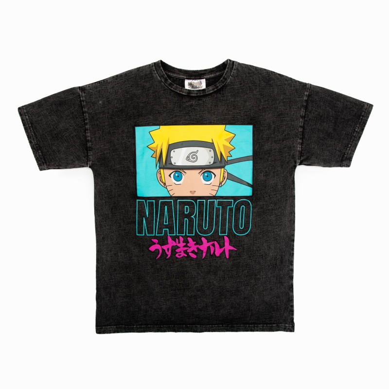 Foto 5 | Camiseta Para Niña Naruto Gris Con Estampado De Naruto - Venta Internacional.