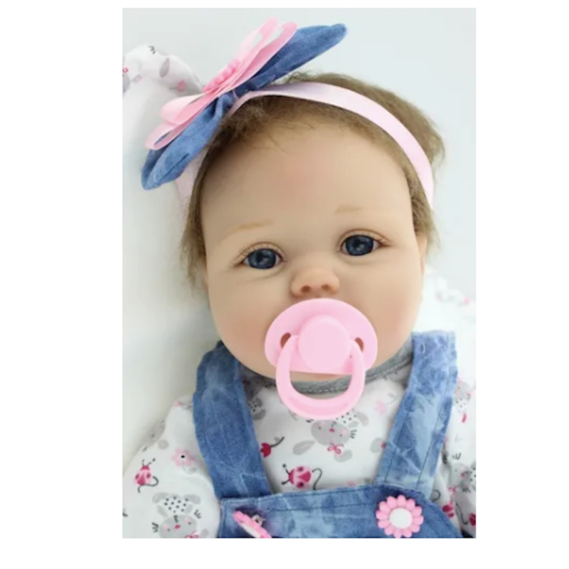 Foto 4 pulgar | Muñeca Reborn, Suave Como Silicona, 55 Cm, Realista, Con Oso - Venta Internacional.