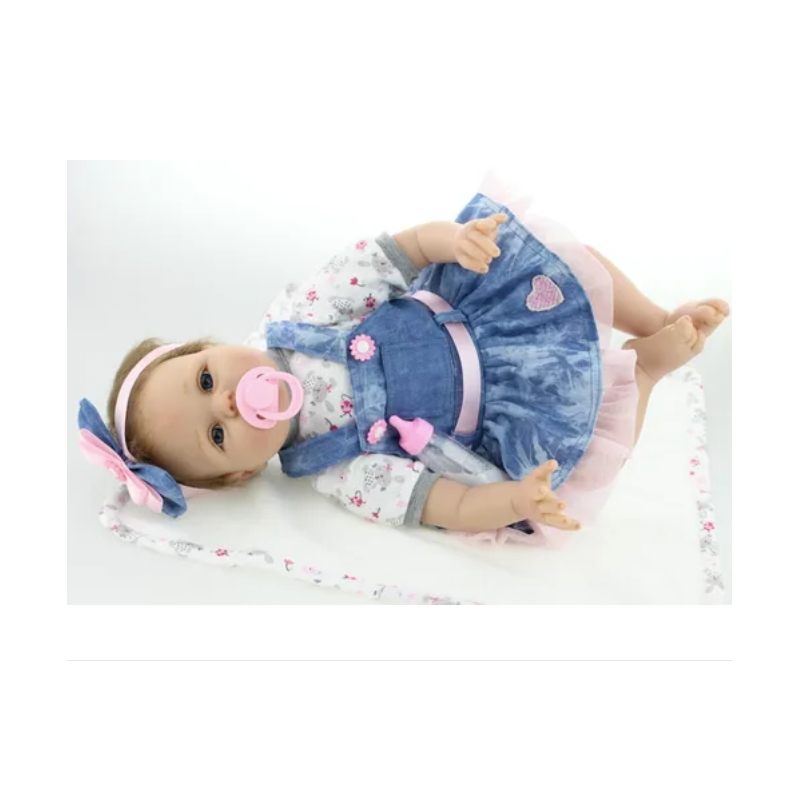 Foto 5 pulgar | Muñeca Reborn, Suave Como Silicona, 55 Cm, Realista, Con Oso - Venta Internacional.