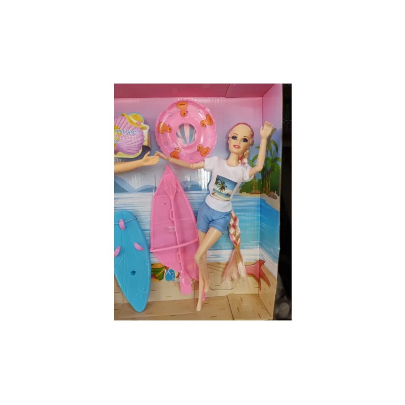 Foto 3 pulgar | Set De Muñecas Para Barbie Y Ken, Versión Beach, Articulado, 30 Cm Con Aire Acondicionado - Venta Internacional.