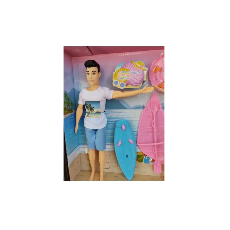 Foto 4 pulgar | Set De Muñecas Para Barbie Y Ken, Versión Beach, Articulado, 30 Cm Con Aire Acondicionado - Venta Internacional.