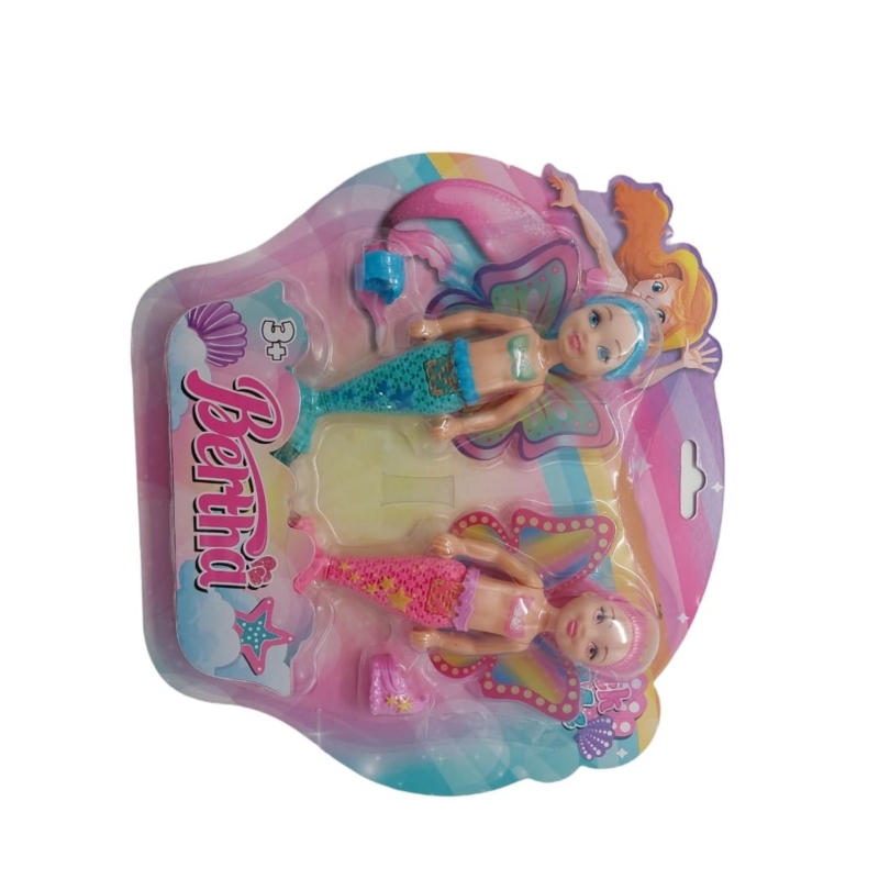 Minimuñecas De Sirena Para Niños Con Pelo Y Vestido De Colores Aleatorios - Venta Internacional.