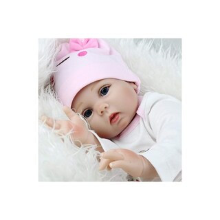 Foto 5 | Muñeca Reborn Baby Doll Realista De Silicona De 55 Cm Con Ojos Acrílicos - Venta Internacional.