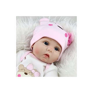 Foto 6 | Muñeca Reborn Baby Doll Realista De Silicona De 55 Cm Con Ojos Acrílicos - Venta Internacional.