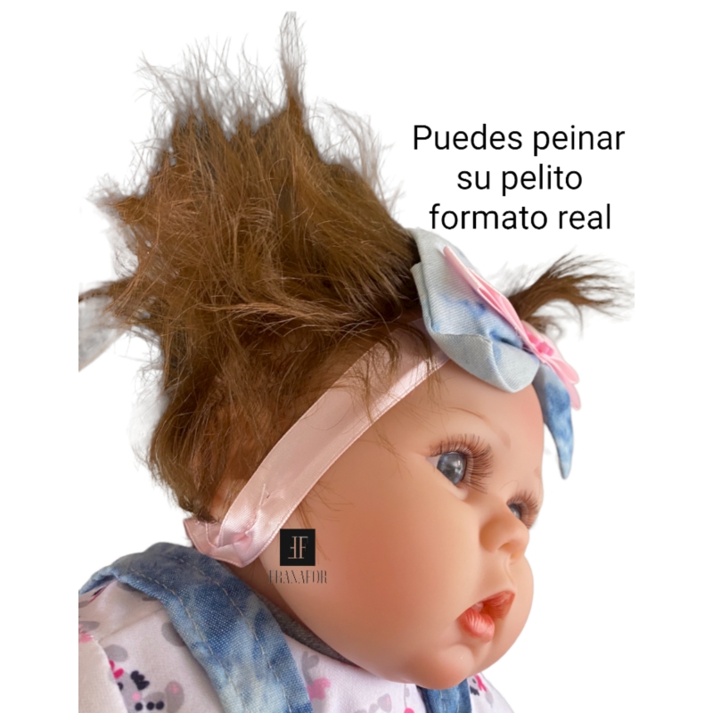 Foto 7 pulgar | Muñeca Reborn Bebe De Silicona Suave Realista De 55 Cm Con Ropa - Venta Internacional.