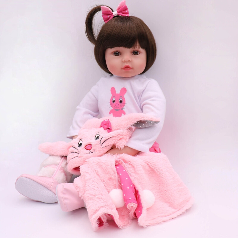 Foto 3 pulgar | Muñeca Con Forma De Conejito Simulado De 48 Cm Con Ojos Azules Para Niños - Venta Internacional.