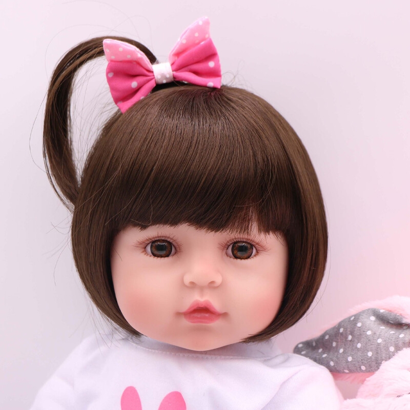 Foto 4 pulgar | Muñeca Con Forma De Conejito Simulado De 48 Cm Con Ojos Azules Para Niños - Venta Internacional.