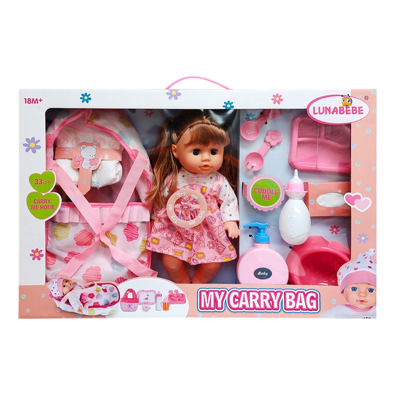 Foto 4 pulgar | Bolsa De Transporte Baby Doll Lunabebe My Carry Con Accesorios De Plástico De 31 Cm - Venta Internacional.