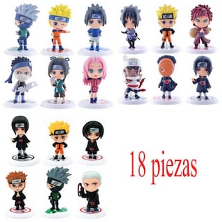Foto 1 | Set De 18 Figuras De Acción Akatsuki Itachi Kunai Naruto Shuriken - Venta Internacional.