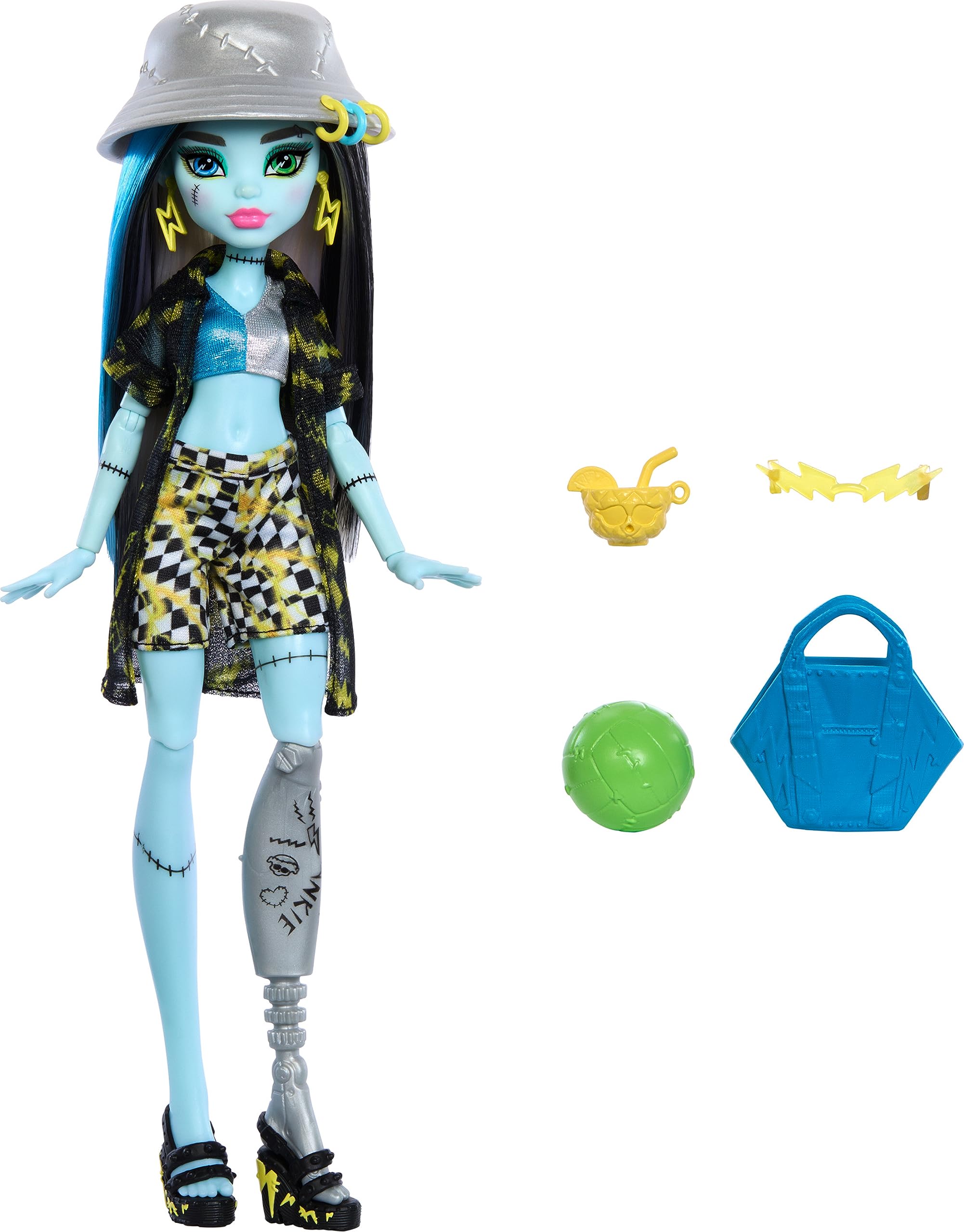 Foto 2 pulgar | Muñeca Monster High Scare-adise Island Frankie Stein con Accesorios - Venta Internacional