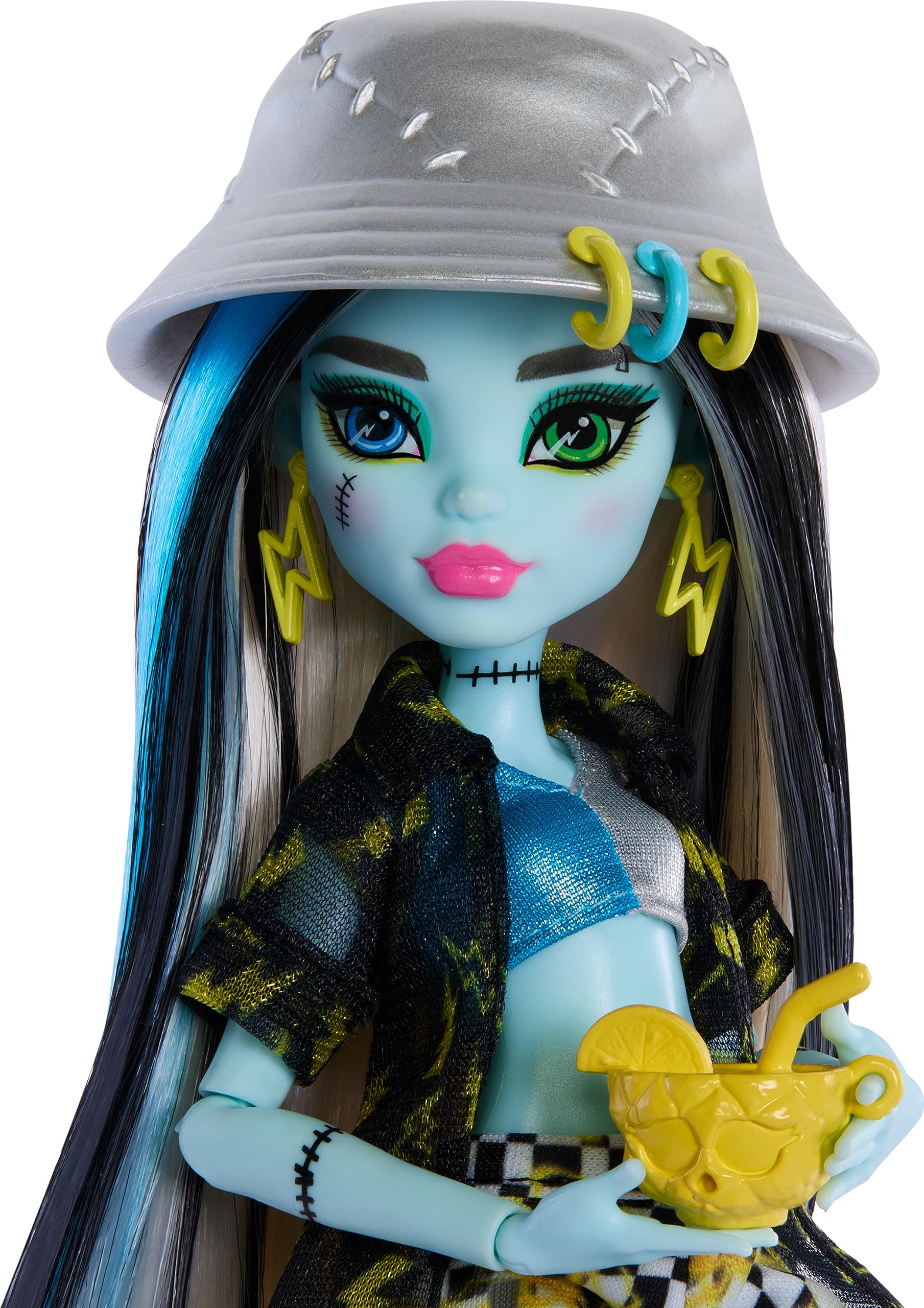 Foto 4 pulgar | Muñeca Monster High Scare-adise Island Frankie Stein con Accesorios - Venta Internacional