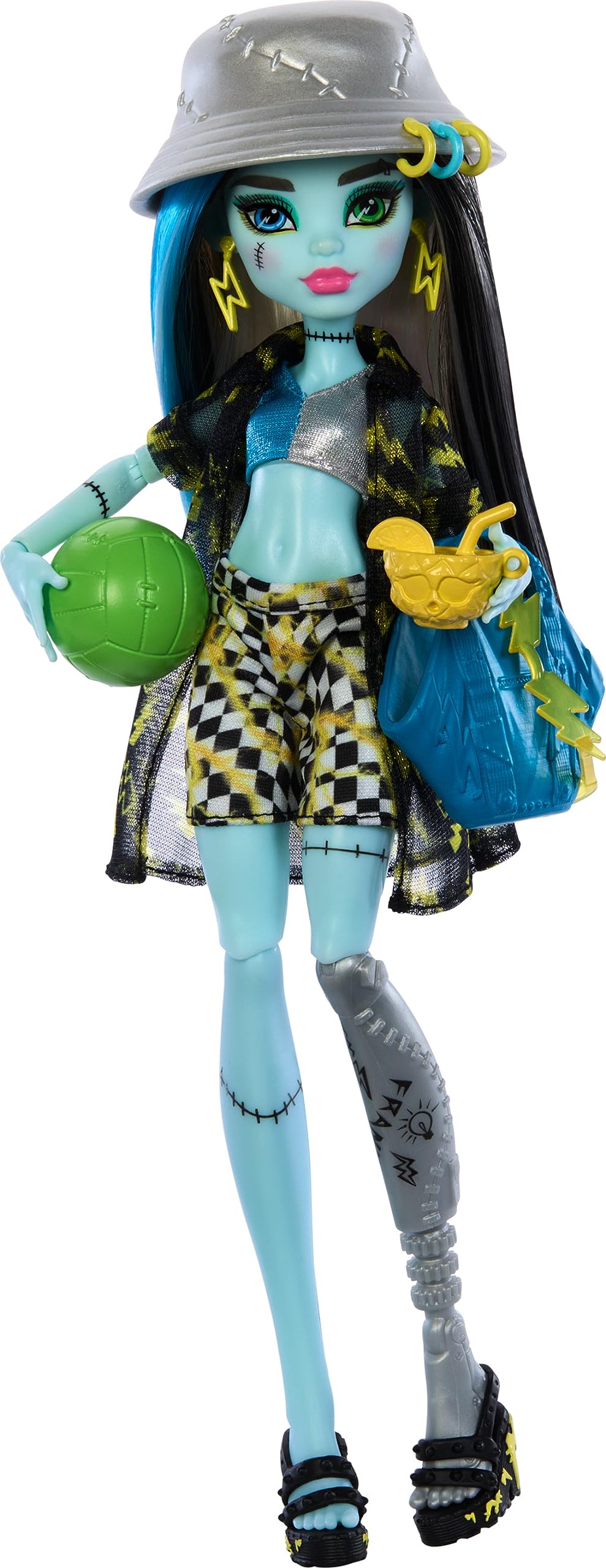 Foto 6 pulgar | Muñeca Monster High Scare-adise Island Frankie Stein con Accesorios - Venta Internacional