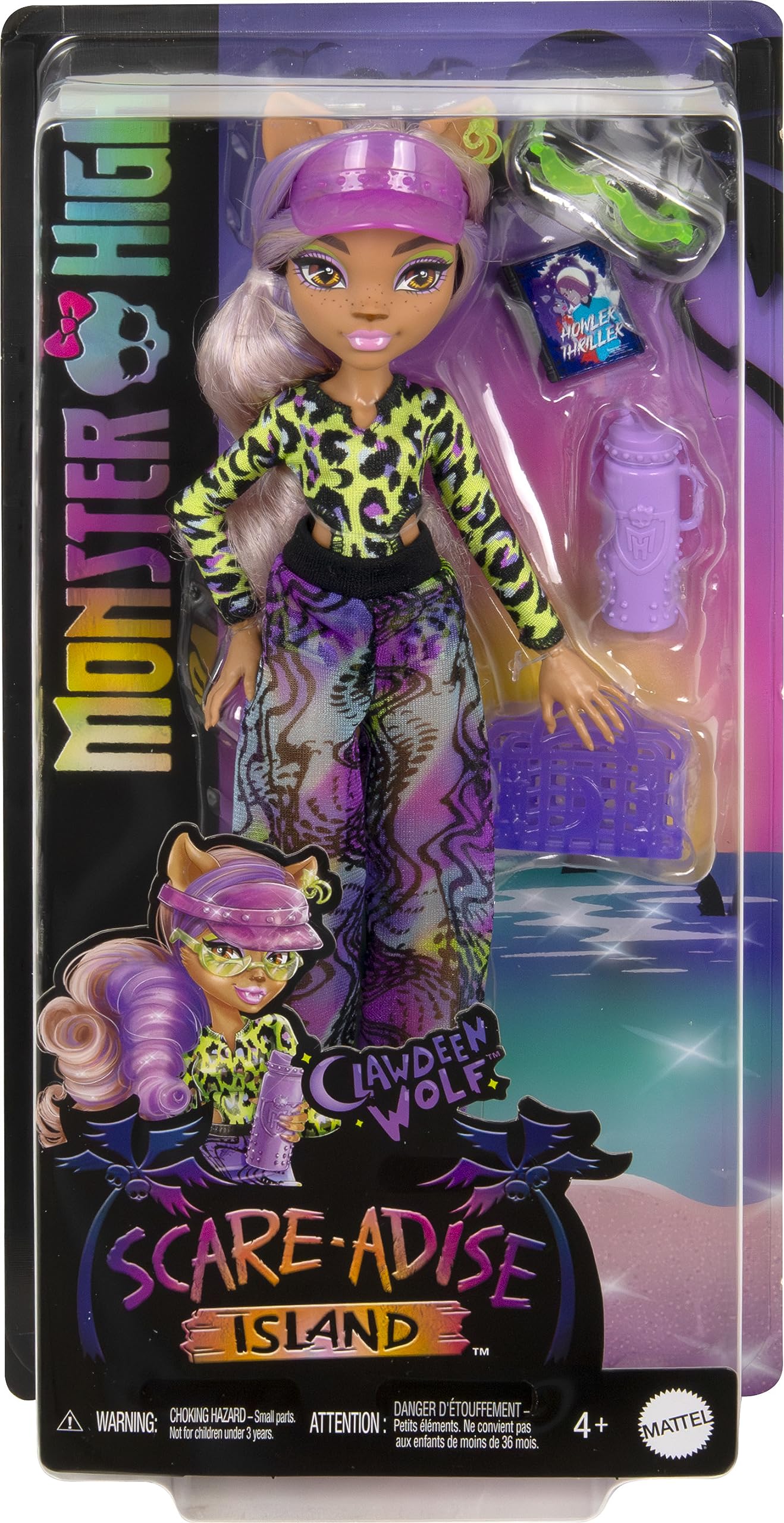 Foto 7 pulgar | Muñeca Monster High Scare-adise Island Clawdeen Wolf con Accesorios - Venta Internacional