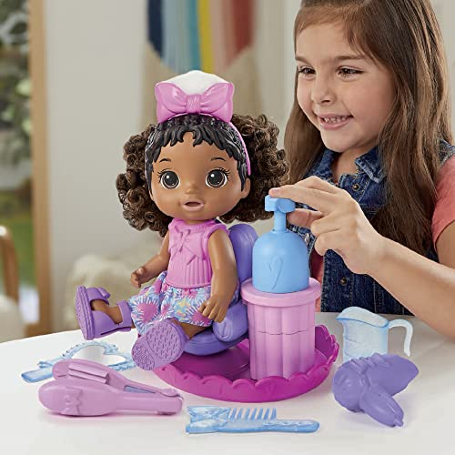 Foto 5 pulgar | Muñeca De Estilismo Baby Alive Sudsy Con Silla Y Accesorios - Venta Internacional.