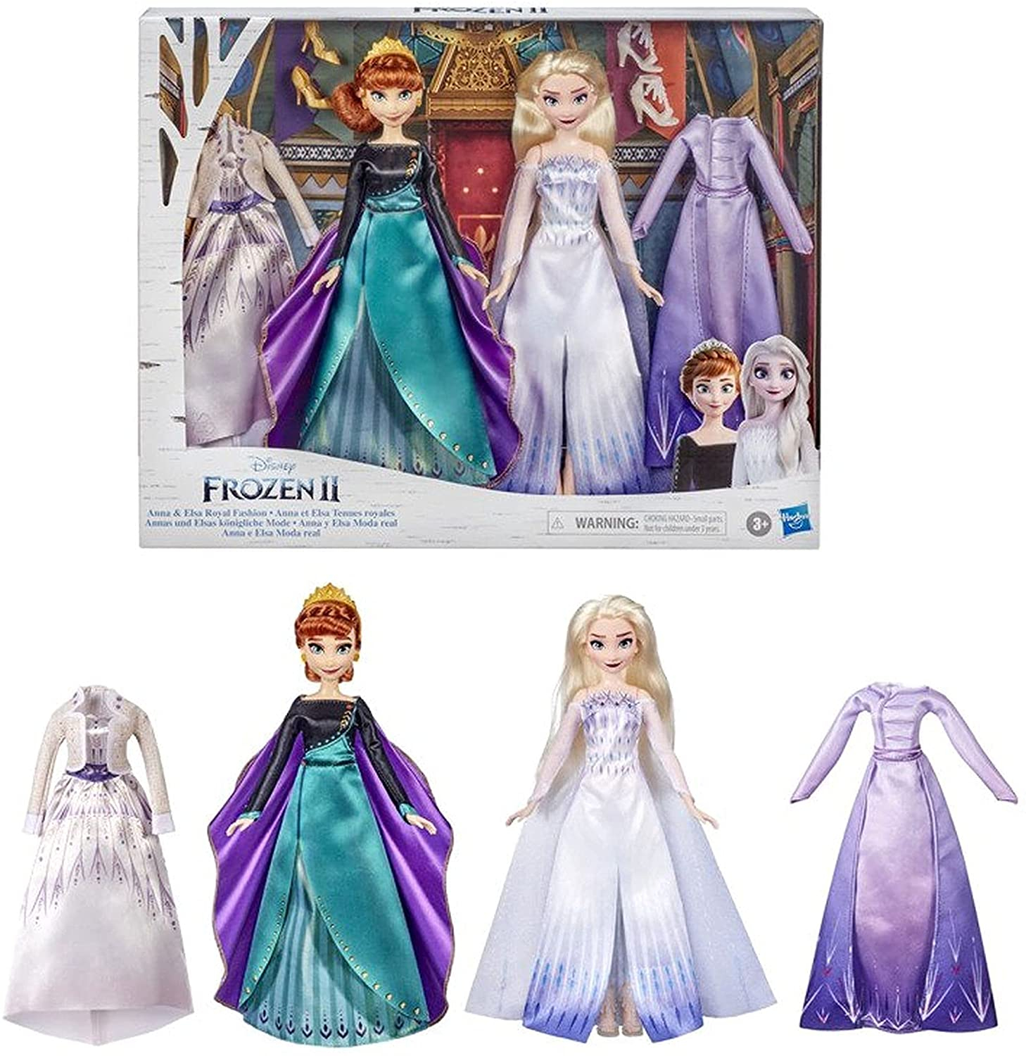 Foto 4 pulgar | Muñeca De Moda Disney Frozen 2 Anna Y Elsa Con Ropa - Venta Internacional.
