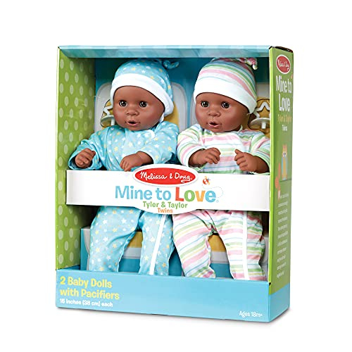 Muñecos Melissa Y Doug Mine To Love, Gemelos Tyler Y Taylor, 38 Cm - Venta Internacional.