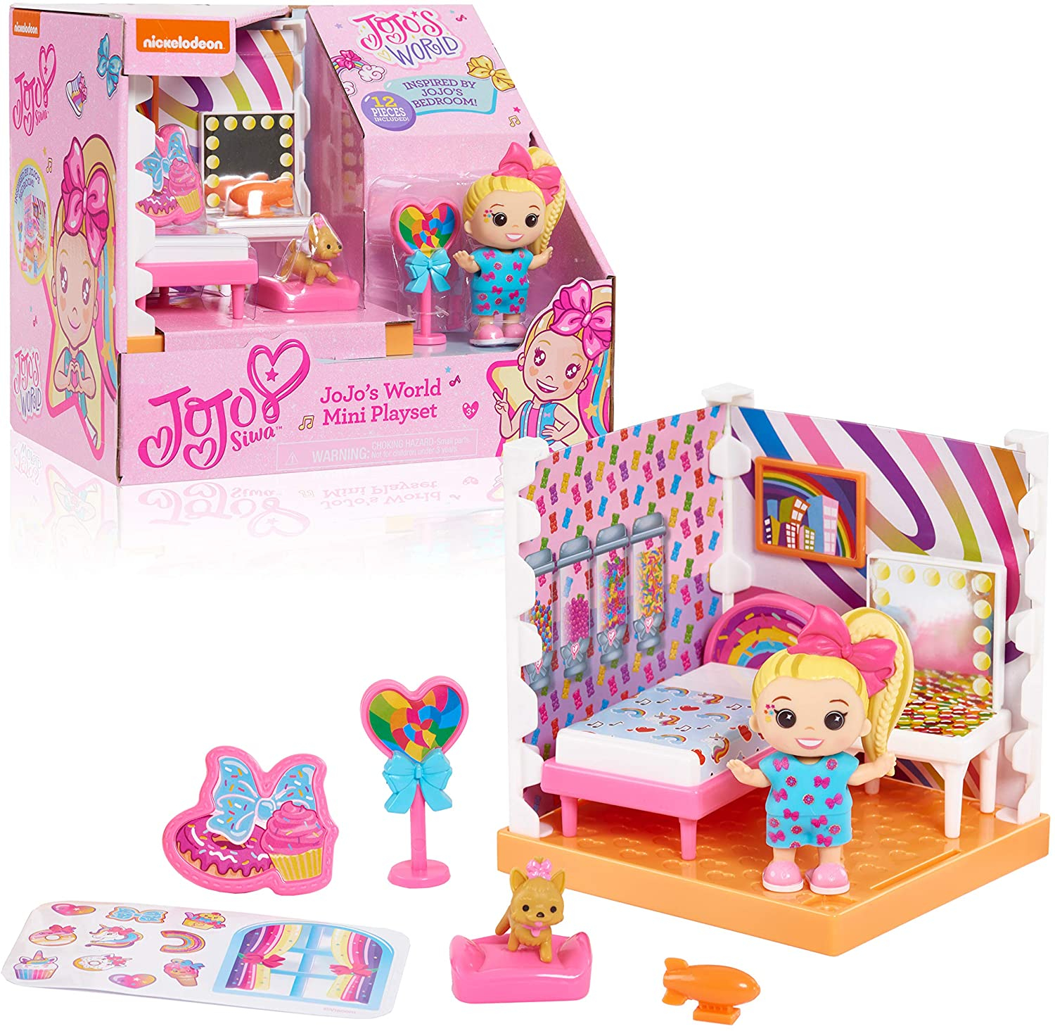 Miniset Just Play Jojo Siwa Jojo's World Bedroom - Venta Internacional.