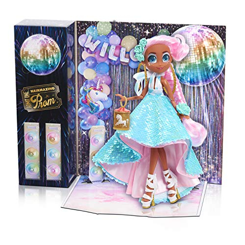 Foto 3 pulgar | Muñeca Moderna Just Play Hairdorables Willow Prom Perfect - Venta Internacional.