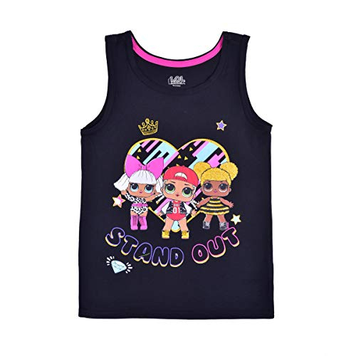 Foto 5 pulgar | Pack De 3 Camisetas Sin Mangas Lol Surprise Negro/rosa, Talla 6 Para Niñas - Venta Internacional.