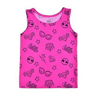 Foto 6 | Pack De 3 Camisetas Sin Mangas Lol Surprise Negro/rosa, Talla 6 Para Niñas - Venta Internacional.