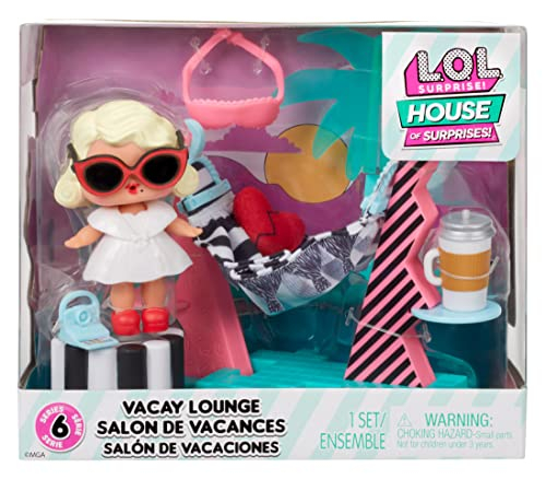 Foto 6 pulgar | Set De Juego Lol Surprise Omg House Of Surprises Vacay Loung - Venta Internacional.