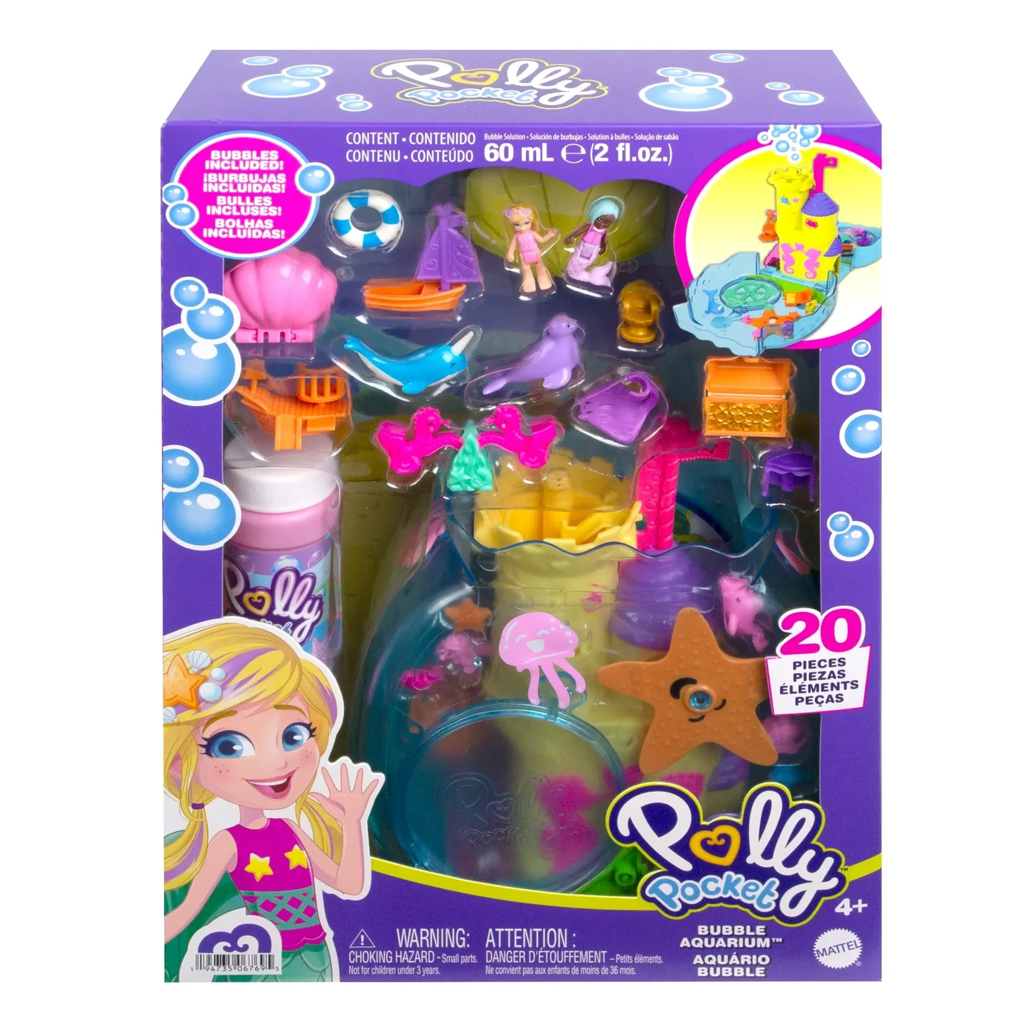 Polly Pocket Acuario de Burbujas