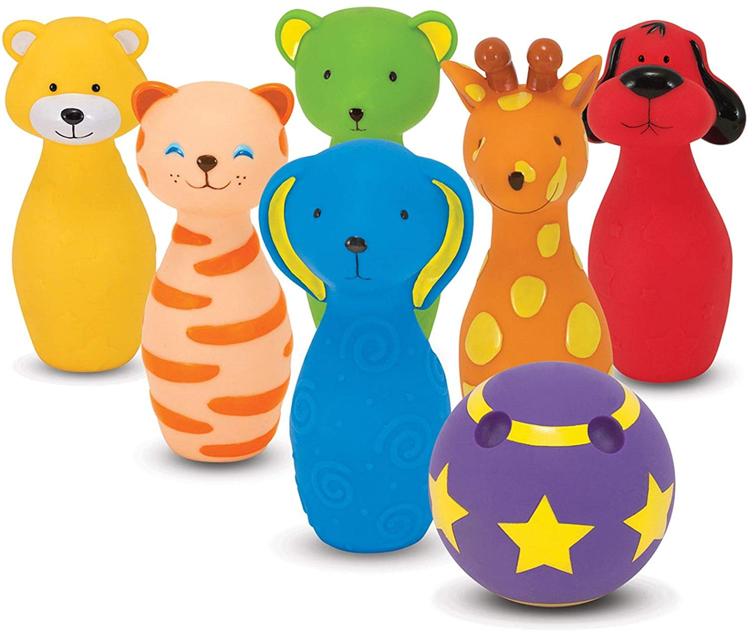 Set De Juego Melissa & Doug K's Kids Bowling Friends Con 6 Bolos - Venta Internacional.