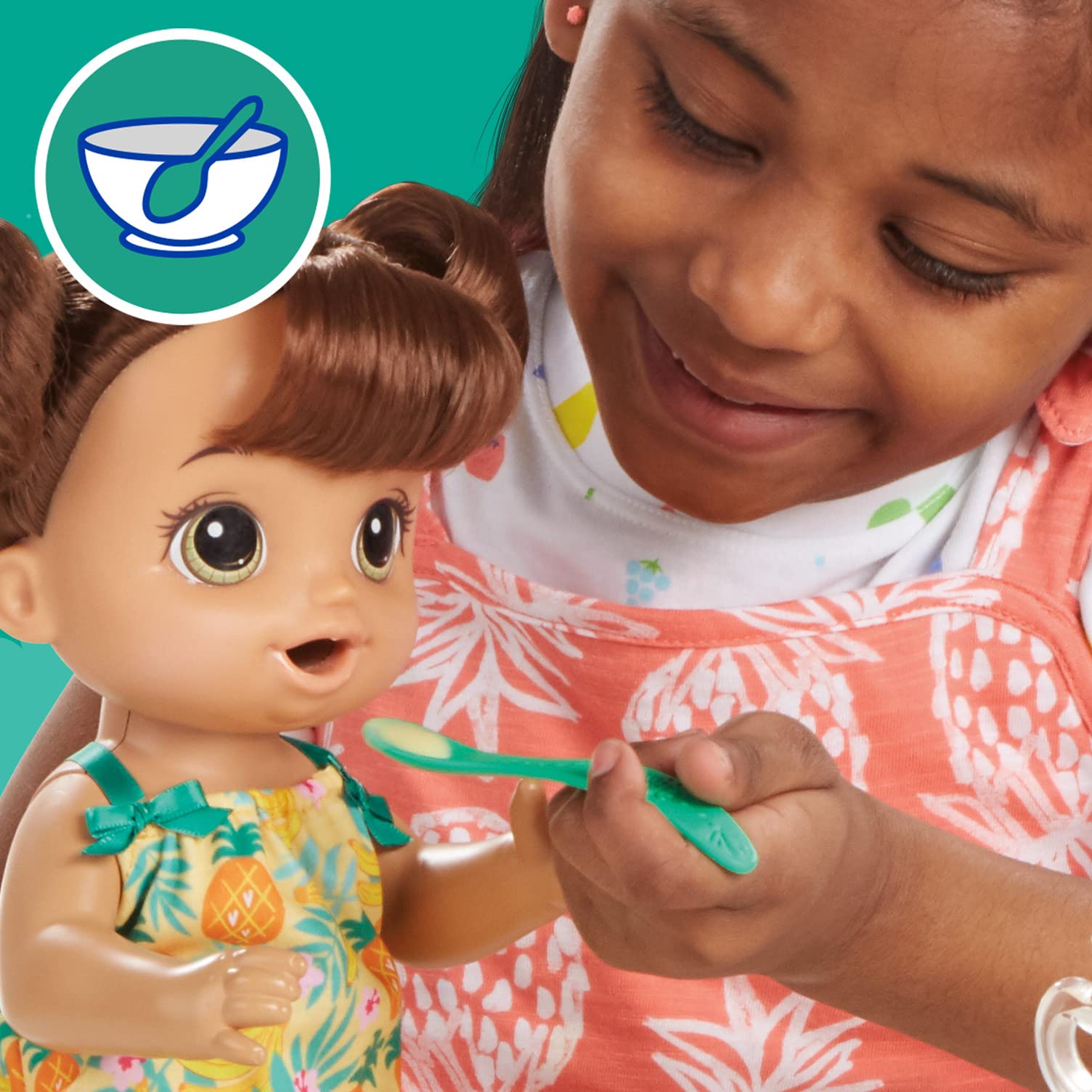 Foto 4 pulgar | Muñeca Baby Alive Magical Mixer Tropical Treat Para Cabello Castaño - Venta Internacional.