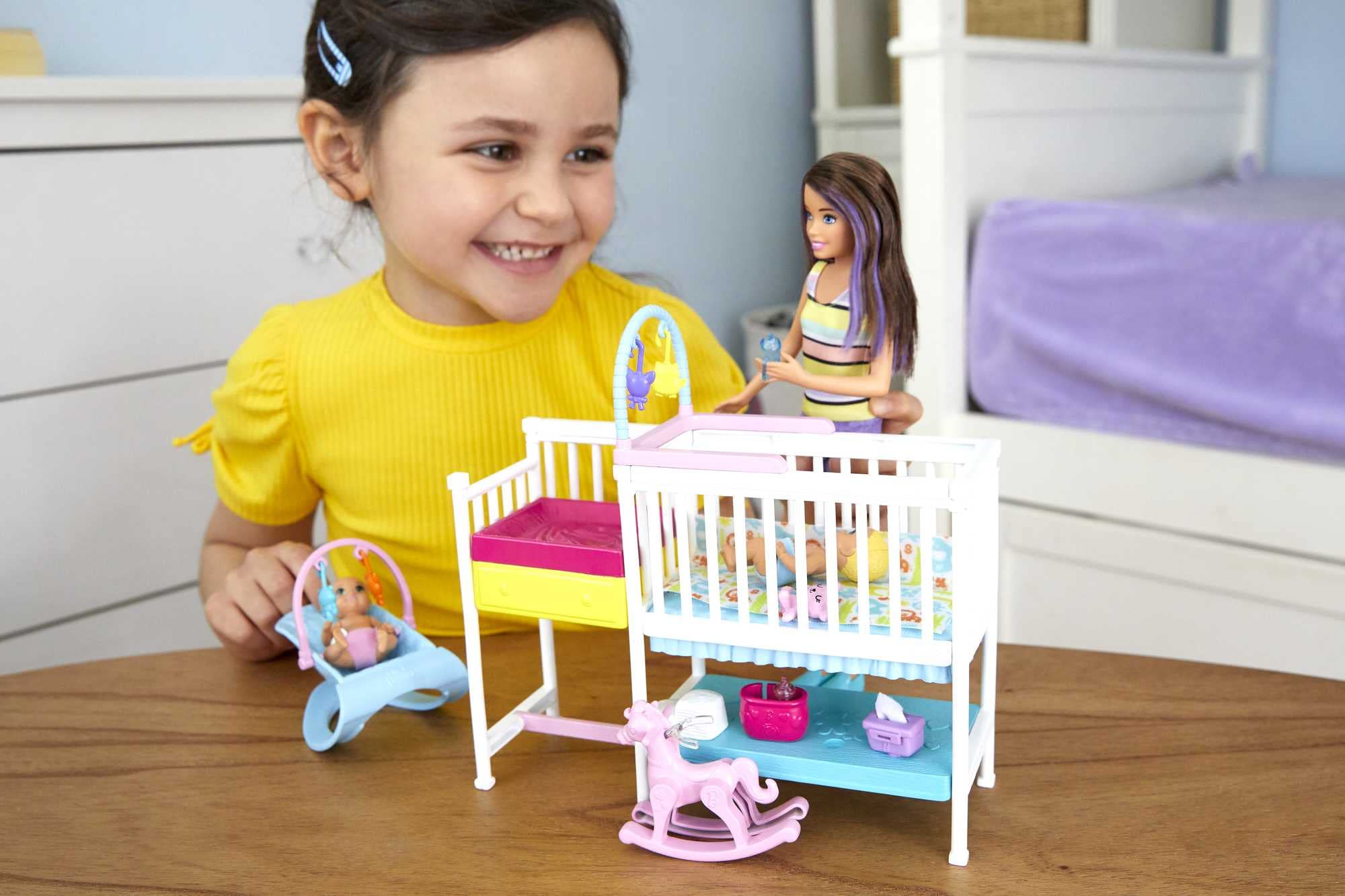 Foto 2 | Playset Barbie Skipper Babysitters Inc. Nap 'n Nurture Nursery - Venta Internacional.