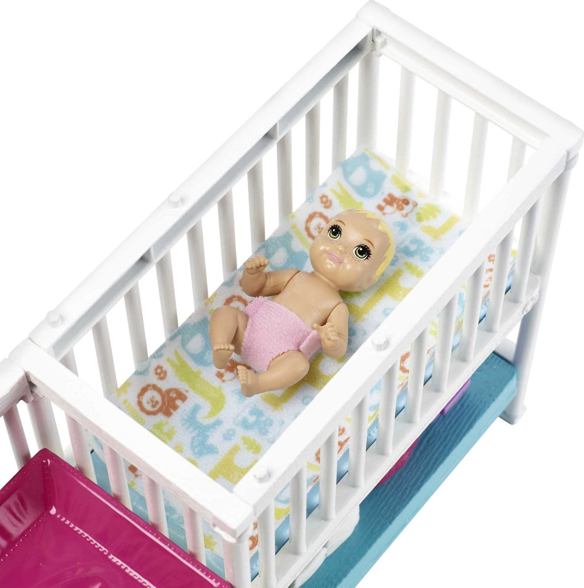 Foto 6 pulgar | Playset Barbie Skipper Babysitters Inc. Nap 'n Nurture Nursery - Venta Internacional.