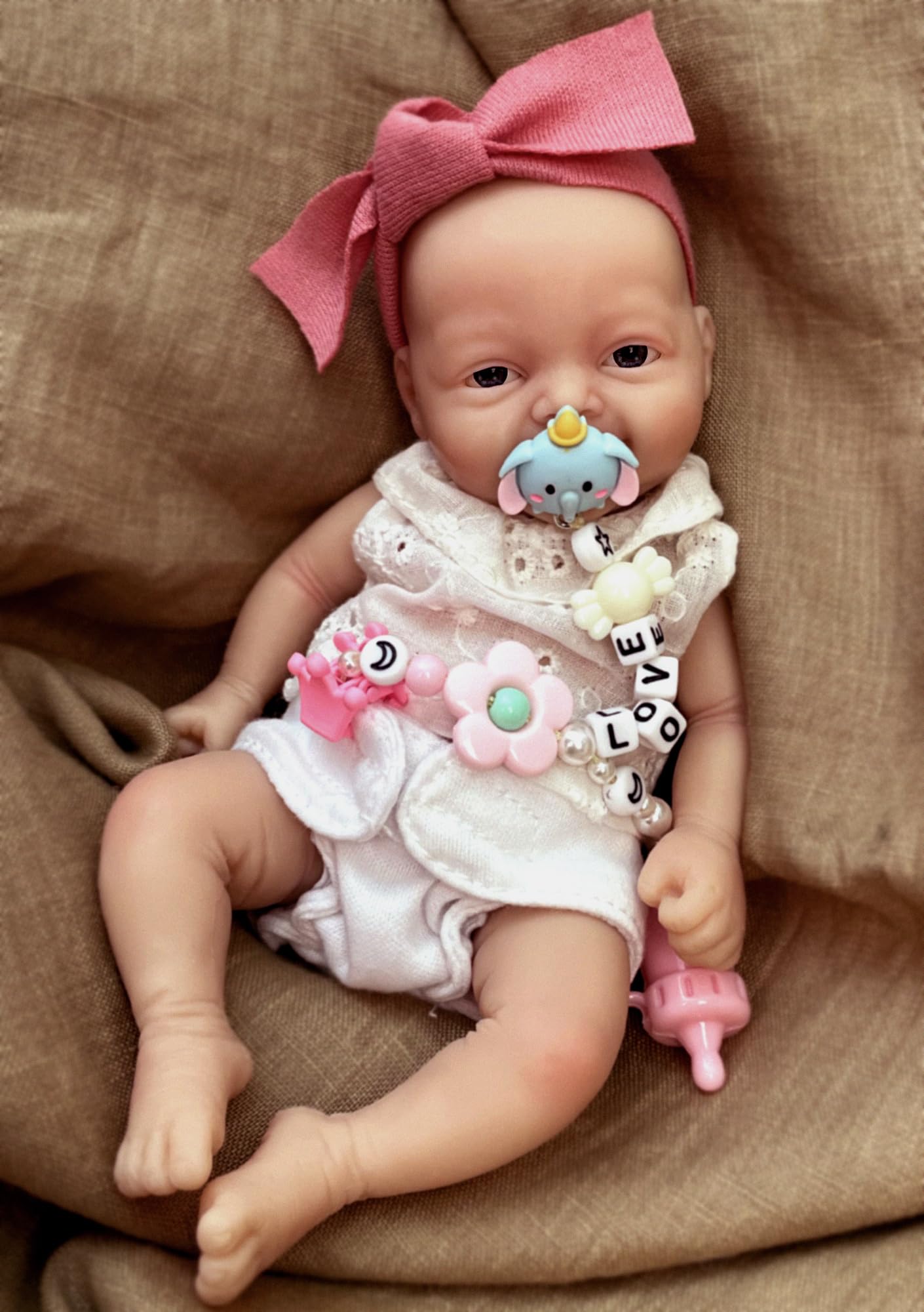 Foto 1 | Muñeca De Silicona Reborn Myrebaby De 7 Pulgadas De Cuerpo Completo Con Accesorios - Venta Internacional.