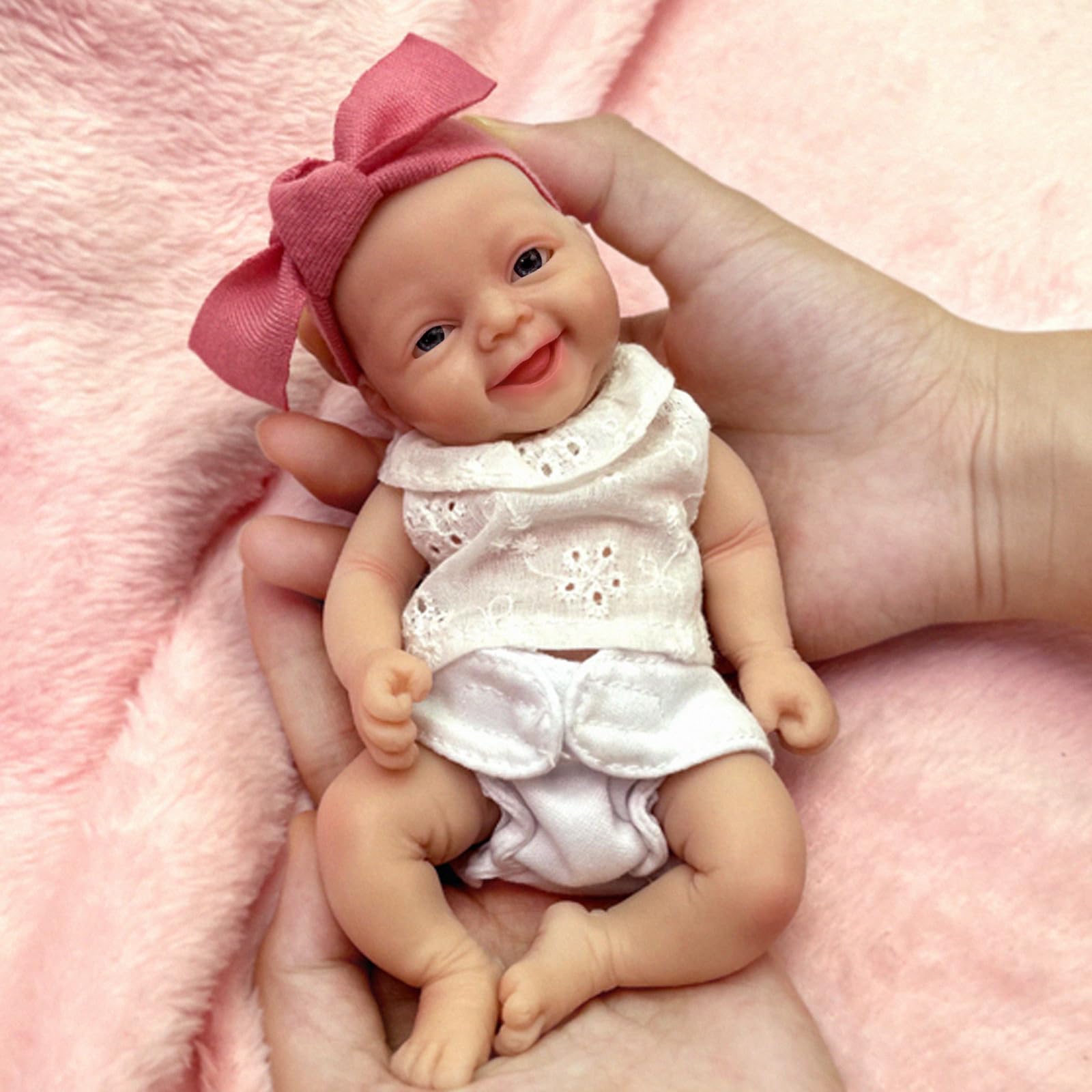 Foto 3 | Muñeca De Silicona Reborn Myrebaby De 7 Pulgadas De Cuerpo Completo Con Accesorios - Venta Internacional.