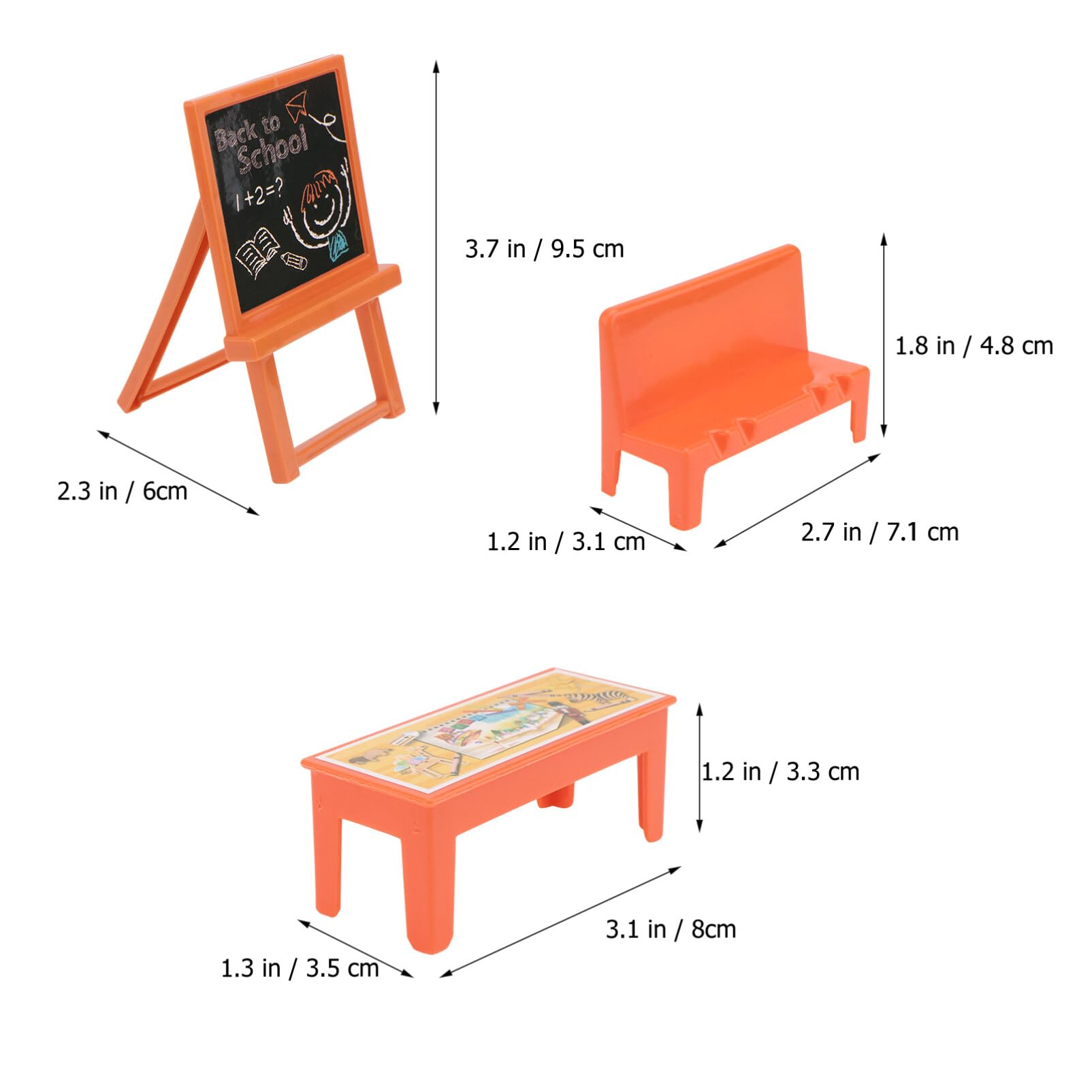 Foto 4 pulgar | Set de Mesa y Sillas Miniclase Doll Locker - Venta Internacional