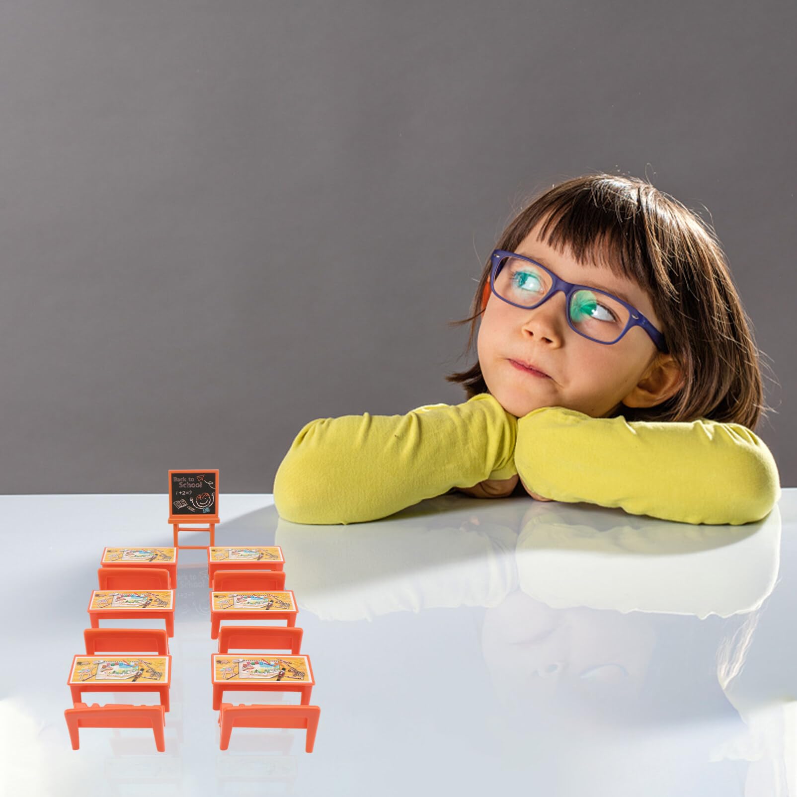 Foto 5 pulgar | Set de Mesa y Sillas Miniclase Doll Locker - Venta Internacional
