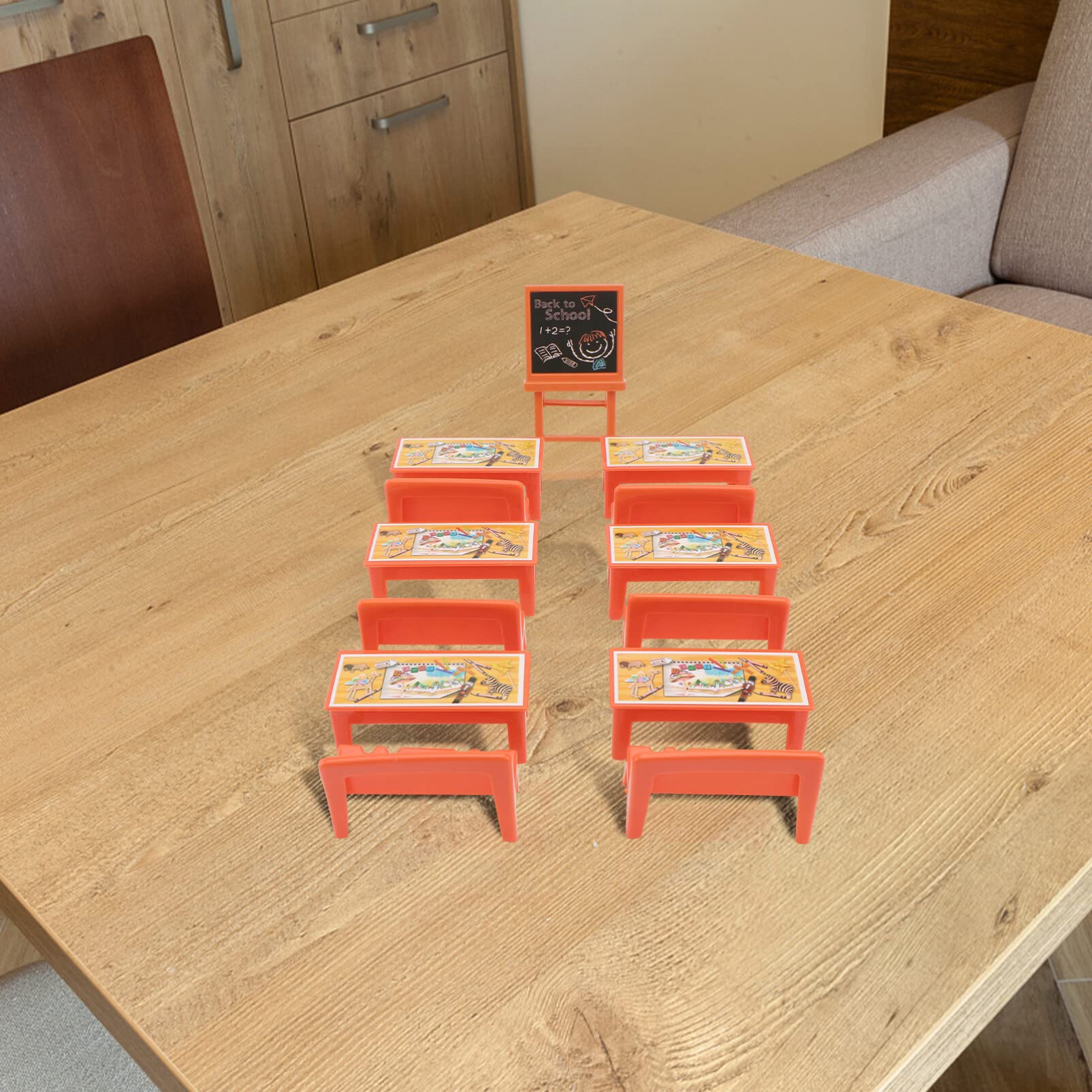 Foto 6 pulgar | Set de Mesa y Sillas Miniclase Doll Locker - Venta Internacional