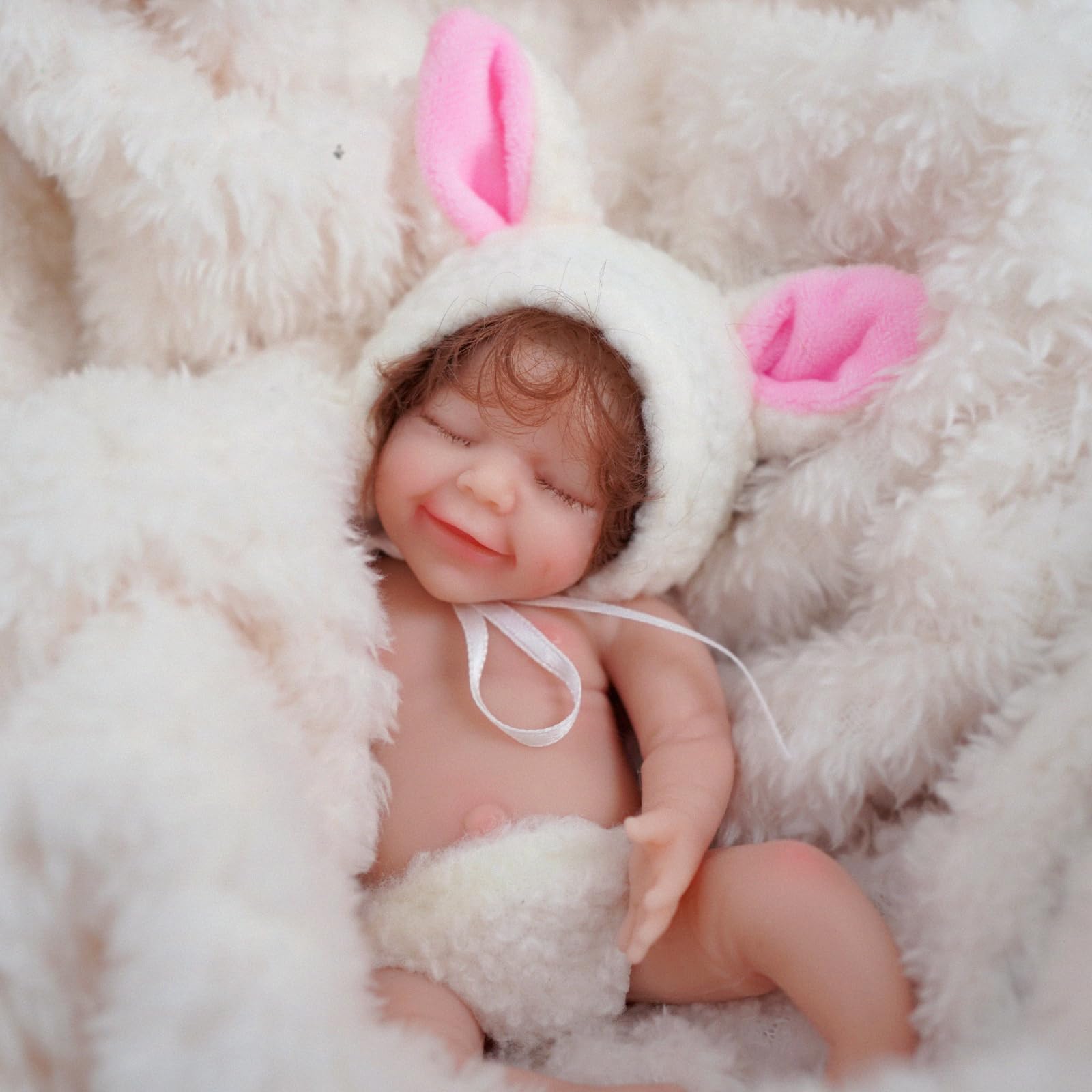Foto 1 | Mini Muñeca Baby Reborn De Silicona De Cuerpo Completo De 6 Pulgadas Con Accesorios - Venta Internacional.