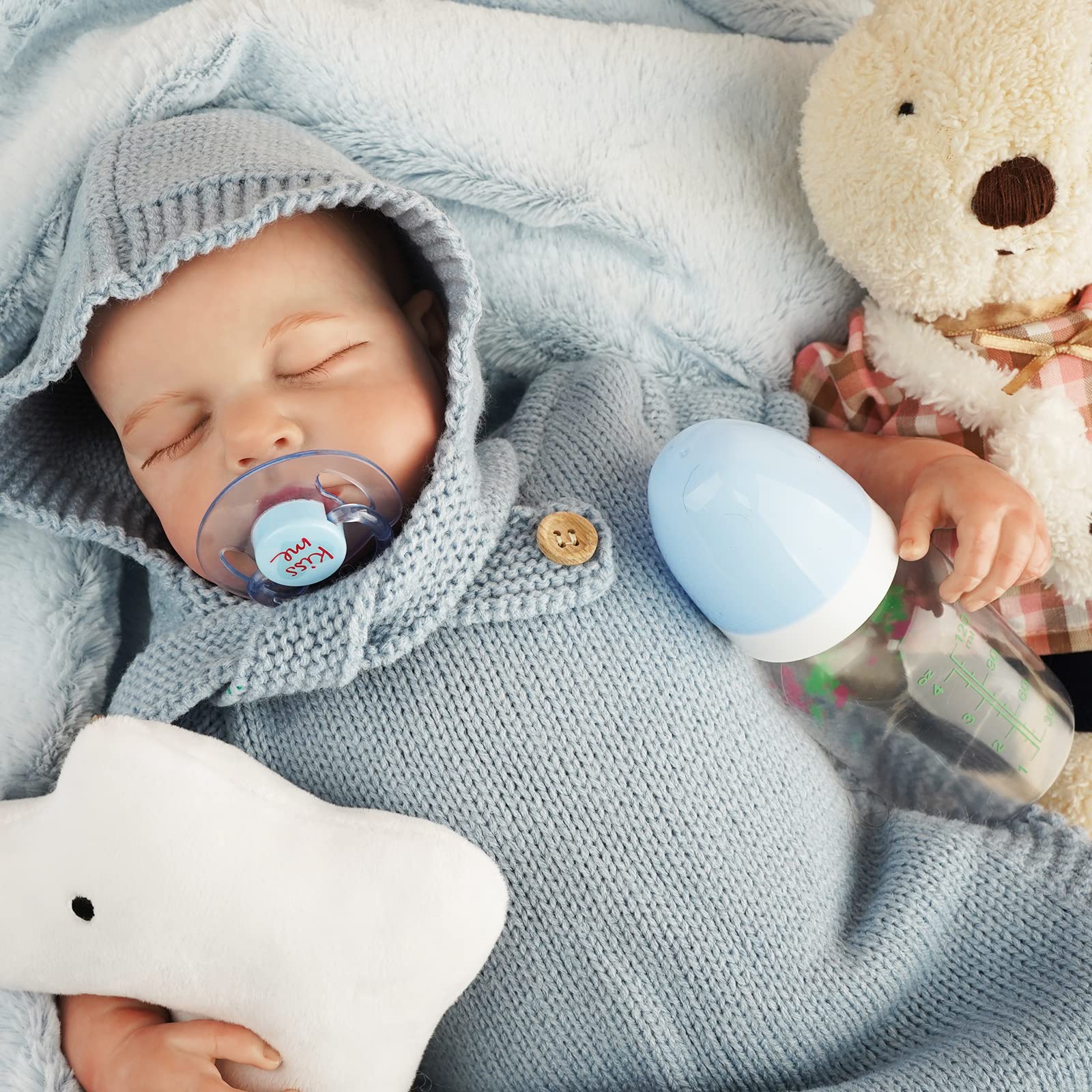 Foto 2 pulgar | Muñeca Reborn Baby Doll Blrags De 43 Cm Con Kit De Alimentación, Caja De Regalo Para Mayores De 3 Años - Venta I