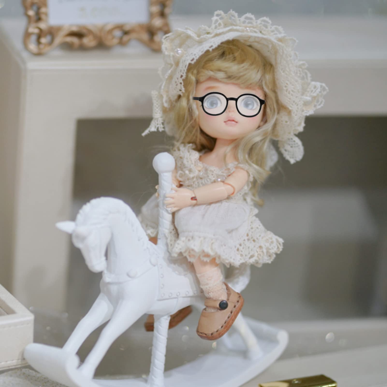 Foto 7 pulgar | Gafas para Muñeca Nuobesty Negros - Venta Internacional