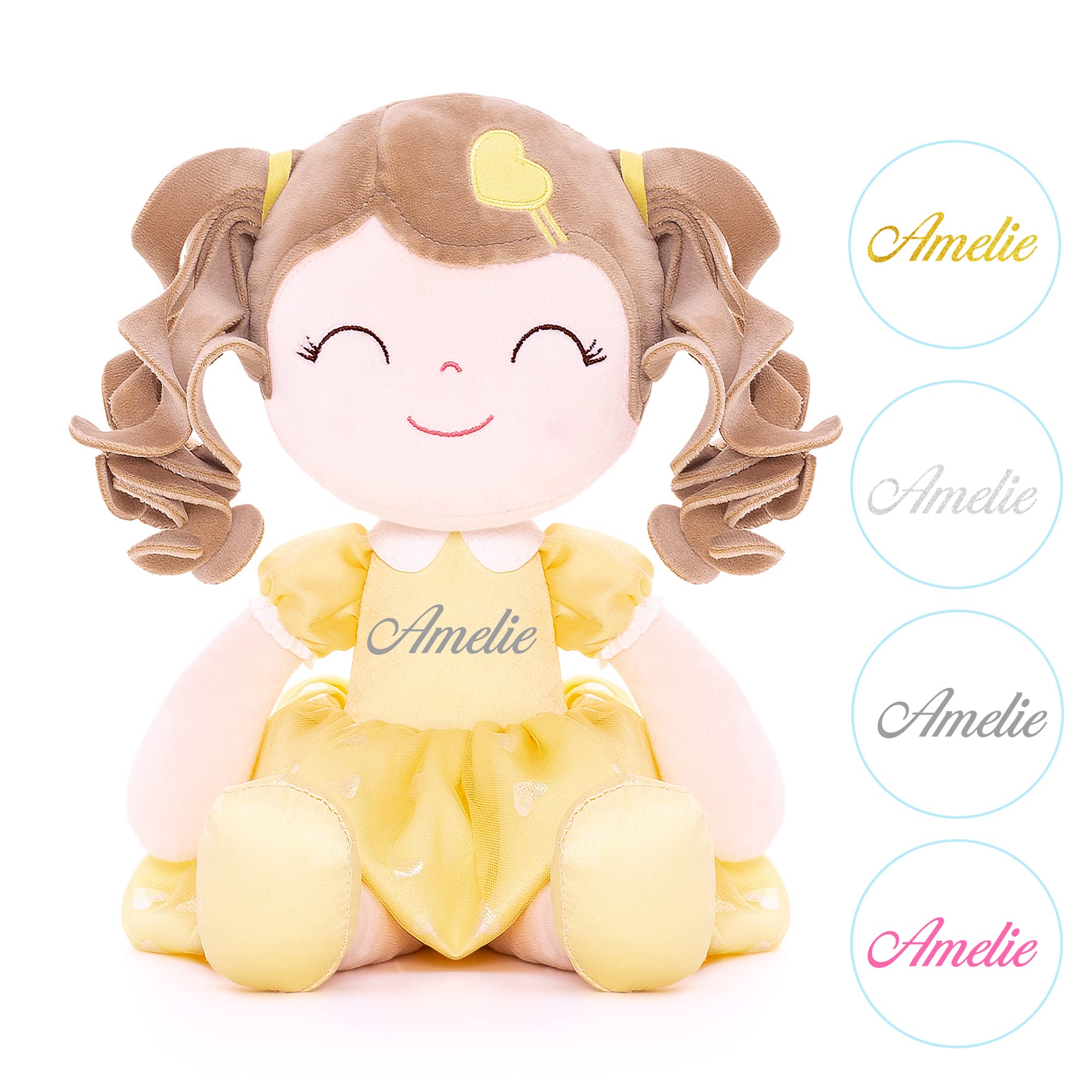 Foto 3 pulgar | Muñeca Gloveleya Personalizada con Pelo Rizado Amarillo - Venta Internacional