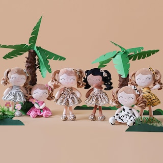 Foto 5 | Muñecas Rag Doll Gloveleya Personalizadas Suaves y Rizadas de Primavera - Venta Internacional