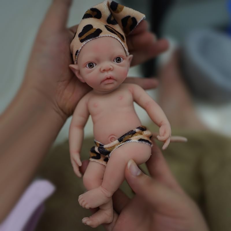 Foto 2 pulgar | Muñeca Reborn Myrebaby Minielfa de Silicona Realista de 7 Pulgadas - Venta Internacional