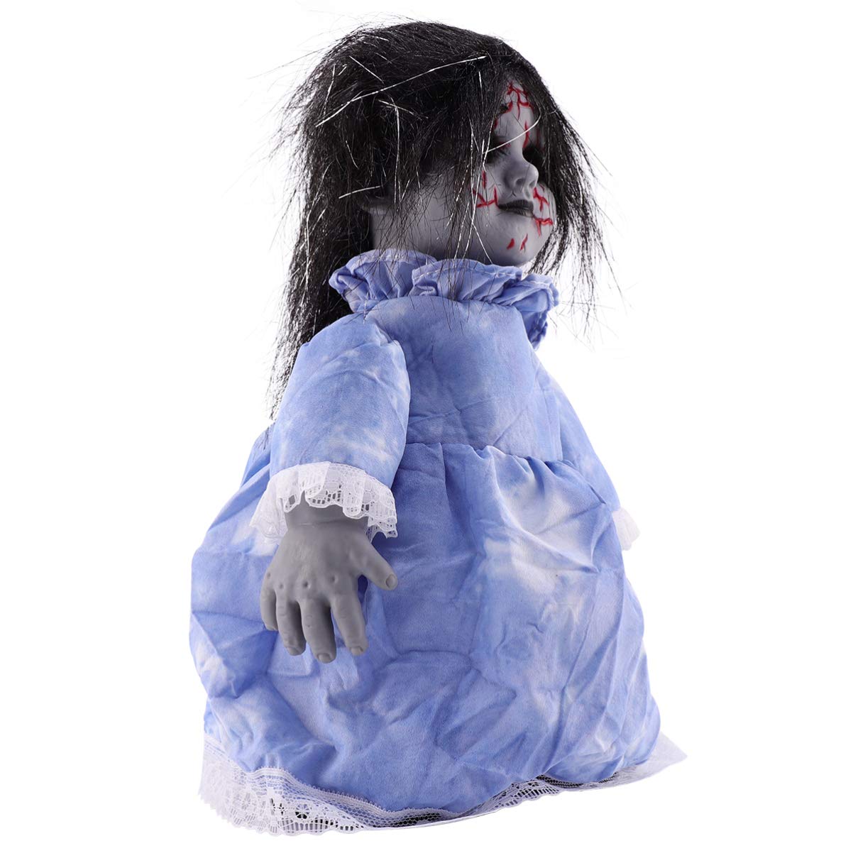 Muñeca Aterradora De Halloween Toyandona Que Camina Con Sonido, 30 Cm - Venta Internacional.