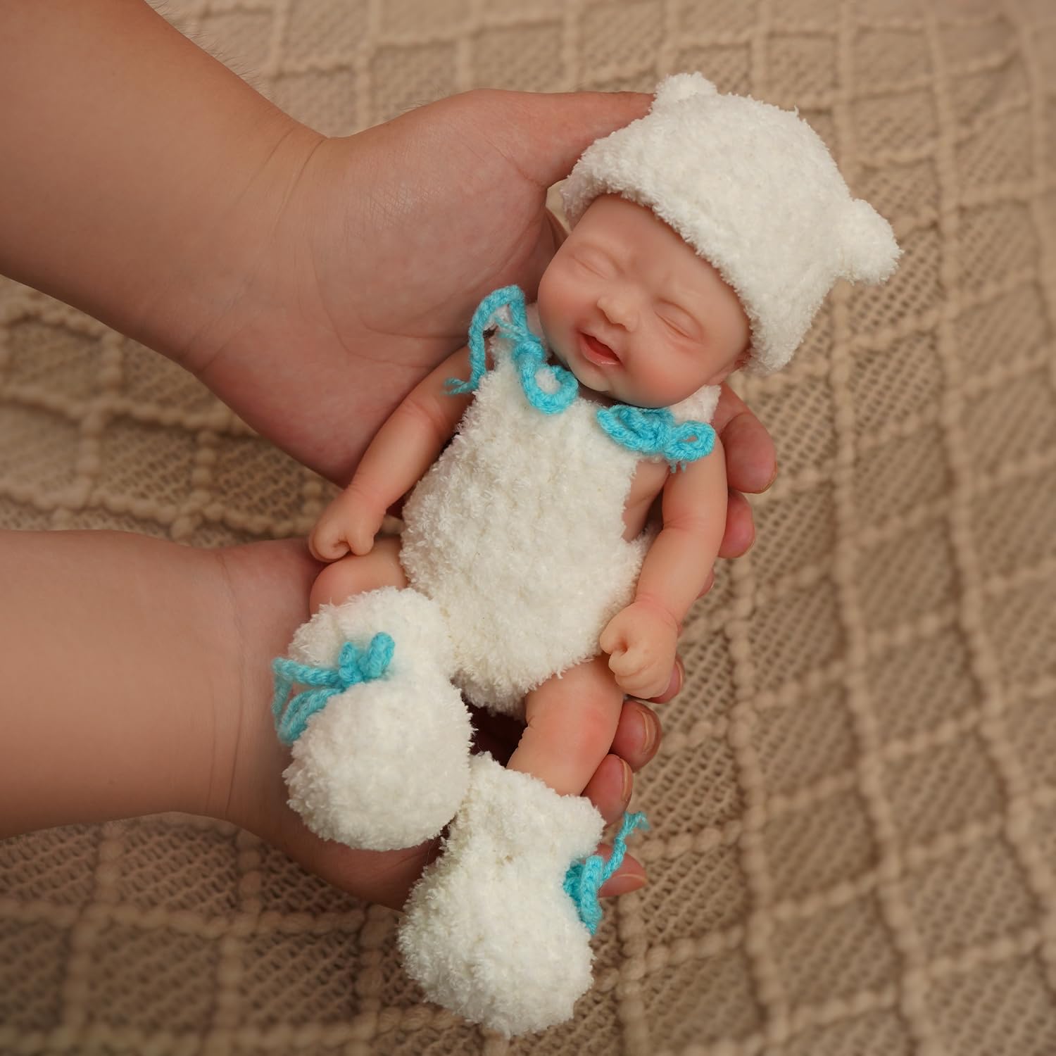 Foto 3 pulgar | Muñeca Reborn, Realista, 18 Cm, Silicona Totalmente Plateada Con Kit - Venta Internacional.